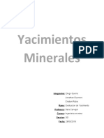 Yacimientos Minerales