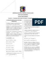 Taller #3 Funciones Con Valores Vectoriales y Movimiento en El Espacio