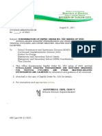 2021 DM No. School Based Disaster Preparedness and Response Measures Tropical Cyclones Flooding and Other Weather Related Disturbances and Calamities