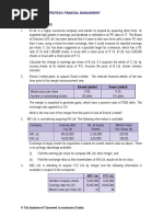 Practical Questions: Strategic Financial Management