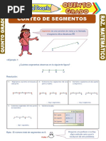 Conteo de Segmentos para Quinto Grado de Primaria