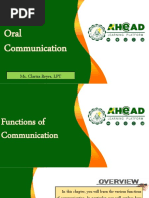 Functions of Communication