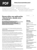 Desarrollar Una Aplicación Blockchain Desde Cero en Python - Recursos Python