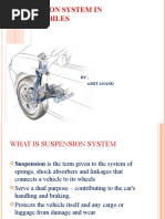 Suspension System in Automobiles: BY, Amit Anand