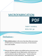 Microfabrication: Yash V. Kankal Roll No.