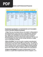 English For Academic and Professional Purposes