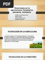 Tecnología en La Agricultura, Forestería, Pecuaria