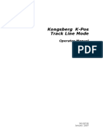 Kongsberg K-Pos Track Line Mode: Operator Manual