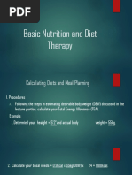 LAB Calculating Diets and Meal Planning Module 1