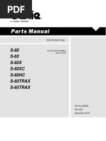 S-60 S-65 S-60X S-60XC S-60HC S-60TRAX S-65TRAX: Serial Number Range