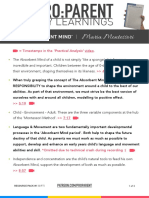 (PRINTABLE) Key Learnings From The Absorbent Mind W - (Link To) VIDEO