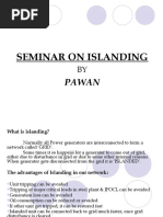 Seminar On Islanding: Pawan