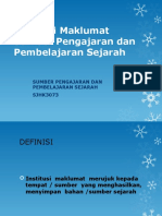 Institusi Maklumat Sumber PDP Sejarah