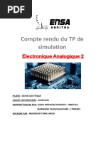 Electronique Analogique 2 RAPPORT