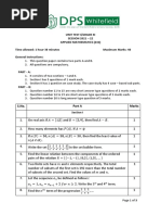 Unit Test I/Grade Xi SESSION 2021 - 22 Applied Mathematics (241) Time Allowed: 1 Hour 30 Minutes Maximum Marks: 40 General Instructions