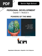 PersonalDevelopment - Q1 - Mod 5 - Powers-of-the-Mind