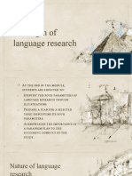 Paradigm of Language Research