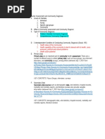 Community Assessment and Community Diagnosis