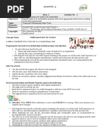 Safe Use of Tools: Quarter 1