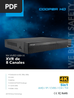 XVR de 8 Canales: Cooper HD