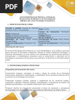 Syllabus Del Curso Psicología Comunitaria