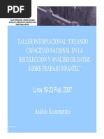 Analisis Econometrico