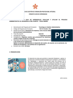 GFPI-F-135 - Guia - de - Aprendizaje - Divulgar y Aplicar Los Procesos Administrativo de Un Evento