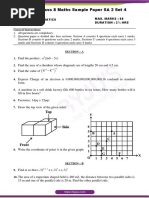 CBSE Class 8 Maths Sample Paper SA 2 Set 4