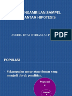 Teknik Pengambilan Sampel Dan Pengantar Hipotesis