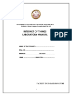 Internet of Things Laboratory Manual