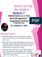 MODULE 7 2 Hypothesis Testing CANVAS