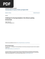 Challenges For Nursing Students in The Clinical Learning Environm