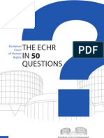 The Echr IN 50 Questions: European Court of Human Rights