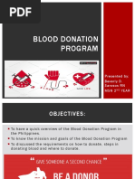 Blood Donation Program