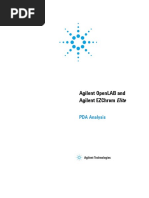 OpenLAB and EZChrom PDA Analysis