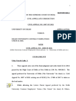 Reportable: (Delhi University Contract Employees Union and Anr. vs. University of Delhi and Ors.)