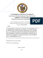 La Biomecánica Aplicada Al Fútbol y Su Incidencia en