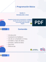 Sesión 1 - Introducción A Java
