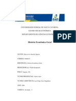 História Econômica Geral (Atividade - 5) Marcos Aguirra