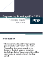 Engineering Drawing Meng 2203: Teshome Bogale May 2021