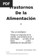 Trastornos Alimenticios