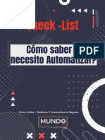 CheckList - Cómo Saber Si Necesito Automatizar