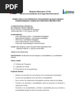 Primer Informe Del Encuentro Con Docentes y Acompañantes