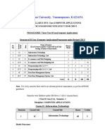 Yogi Vemana University, Vemanapuram, KADAPA: Under Cbcs Framework With Effect From 2020-21