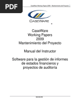 CaseWare Working Papers Mantenimiento Del Proyecto 2009