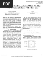 Small Signal Stability Analysis of Multi Machine Power Systems Interfaced With Micro Grid IJERTV3IS080275