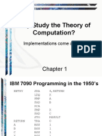 Why Study The Theory of Computation?: Implementations Come and Go