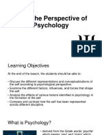 Lesson 4 - From The Perspective of Psychology