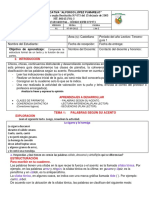 Guía 1 Lengua Castellana y Lectura Crítica Grado 4° Tercer Periodo