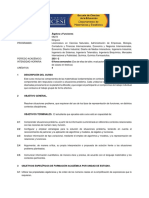 Programa Del Curso de Álgebra Funciones 2021-2